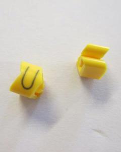 Cable noticeable clip 2-4 yellow/black U   diameter 4-10mm